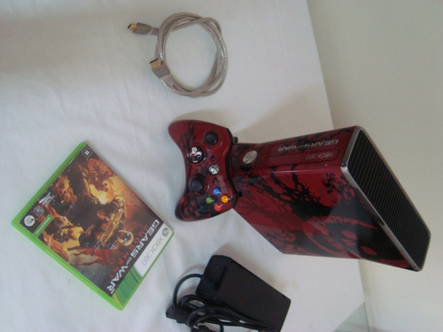 Xbox 360 Gears Os War Slim Desbl. Completo Hd 320 Mais Jogo