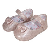 Zapatitos Suaves Bebé Niña 38557-2 Rosa Moño Kc 10-12