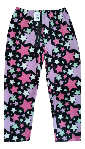 Pantalón Térmico Pijama De Polar Estampado Talles Reales 