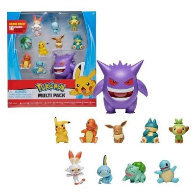 10 Pack De Pokemon Gengar Pikachu Charmander Exclusivo | Meses sin interés