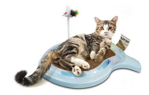 Juguete Rascadero Para Gato Kitten Con Ratón Y Cat Nip 