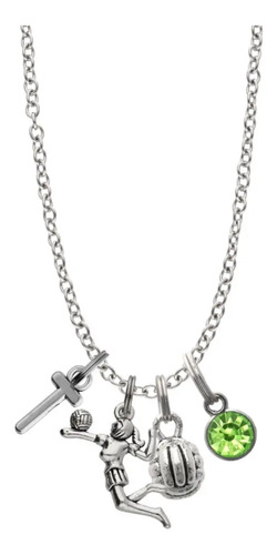 Collar Voleibol Dije Voleibol Collar Deportista Regalo Voleibolistas Collar Personalizado Letra Nombre Collar Moda Dije