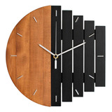 Relojes De Pared De Madera Para La Decoración Marrón Negro