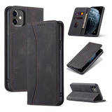 Funda Para iPhone XR, Negro/billetera/plegable/resistente