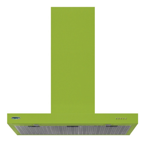 Campana Slim Isla 120cm Turbo 3v C/luz Esmaltada - Maraldi Color Verde