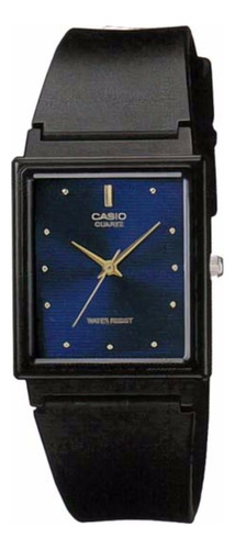 Reloj Casio Hombre Mq-38-2a Agente Of Local Barrio Belgranop Color De La Malla Negro Color Del Bisel Negro Color Del Fondo Azul
