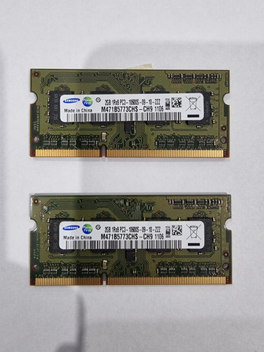 Memorias Ram Samsung 2gb (x2)
