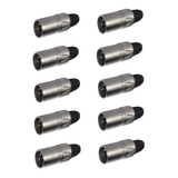 Pack X 10 Ficha Conector Canon Xlr Macho A Cable Proel 