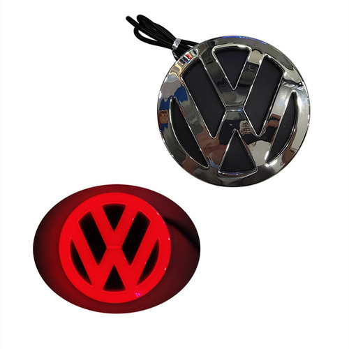 Logotipo Led Volkswagen 4d Color Vw 11 Cm