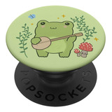 Kawaii Cute Frog Banjo Mariposa - Cottagecore Estetica Pops