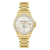 98r294 Reloj Bulova Marine Star Diamante Dorado