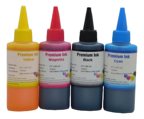 Tinta Generica  Ep-son 100ml E664 Refill Ink Negro Y Colores