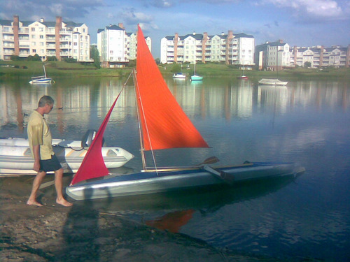 Kayak Biplaza A Vela Alemán Desarmable Unico De Coleccion 