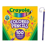 Paquete 100 Diferentes Colores Lápiz Crayola Xchws P