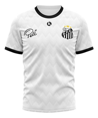 Camiseta Futbol Kapho Santos Blca Retro O Rey Pele 10 Niños