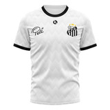 Camiseta Futbol Kapho Santos Blca Retro O Rey Pele 10 Niños