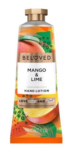 Crema Para Manos Beloved, Con Extracto Natural Mango Y Lima