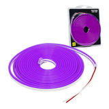 Tira Neon Led 2835 Flexible Violeta 5m Ip65 6*12mm 12v 