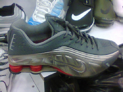 Tenis Nike Shox R4 Cinza/bronze/vermelho Nº41 Original!!!