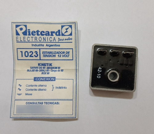 Estabilizador Pietcard 1023 Kinetic Safari 12v Ciclomotos