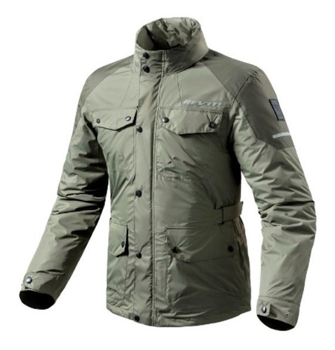 Campera Moto Revit Quartz H2o Lluvia Wp Verde Bamp Group