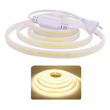 Fita Power Led Para Sanca Led Cob 4000k 5 Metros 110v + Plug