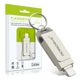 Pen Drive 128gb Microdrive 2 Em 1 P/ iPhone iPad Usb 3.0 Ios