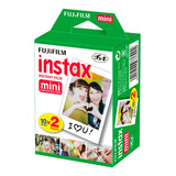 Filme Instax Mini Instantâneo Fujifilm Pack Com 20 Fotos