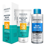 Kit Água Micelar 120ml E Protetor Solar Fps50 60ml Demacream