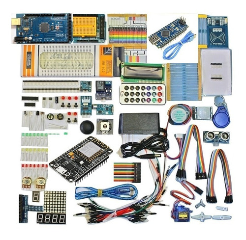 Kit Full3, Para Arduino. Con: Mega 2560+ Nodemcu Wifi+ Nano+ Bluetooth