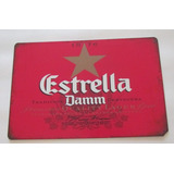Poster Cartel Cerveza Estrella Damm Decoracion Vintage Bar