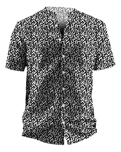 Camisa Hombre Estampada | Nightday| Cuello Neru Mao 