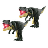 2 Pinzas Retráctiles De Resorte Con Forma De Dinosaurio, Jug