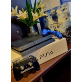 Playstation 4 (ps4) Fat 500gb, 2 Controles, 2 Jogos, Cabos Inclusos. Tudo Original