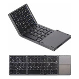 Mini Teclado Sem Fio Portátil Dobrável Com Touchpad Fs7