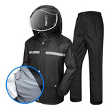 Impermeable Para Motociclista Reflejant Lluvia Doble Capa