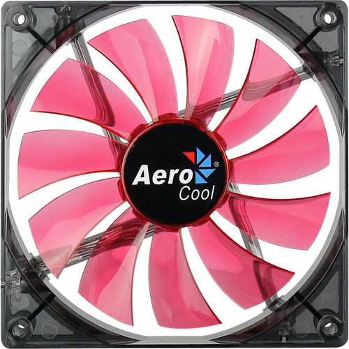 Cooler Para Gabinete Aerocool Fan 14cm 140mm Led Vermelho