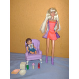 Barbie Teacher Maestra Con Alumno 1995 