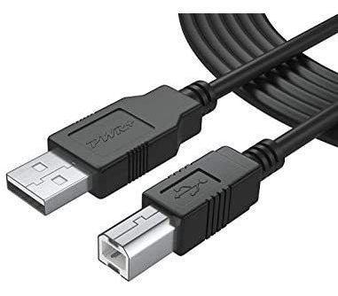 Cable Usb Pwr+ Para Hp Officejet De 25 Pies -negro