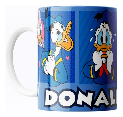 Taza De Café Pato Donald Disney - 325ml - Diseño 14