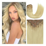 Caliee Extensiones De Cabello Humano Con Clip De 16 Pulgadas