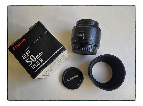 Lente Canon Ef 50mm F/1.8  Impecable Filtro B+w