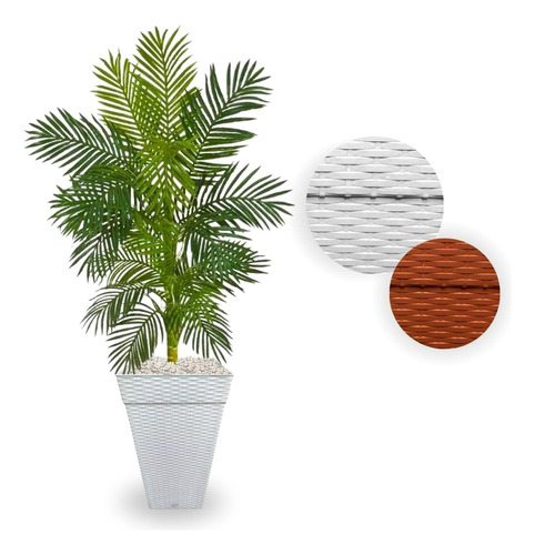 Planta Artificial Palmeira Areca Com Vaso Grande