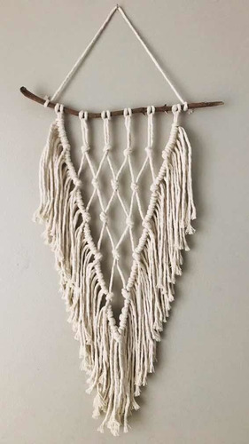 Tapiz Macramé Colgante Modelo Flecos Deco Boho