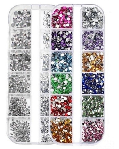 Strass Cristales Para Uñas Caja De Decoración Piedras 3d