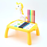 Mesa Proyector Led Juguete Infantil Unicornio Educativo