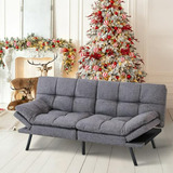 Sofá Cama Futon Convertible Memory Foam, Moderno Love Seat. 