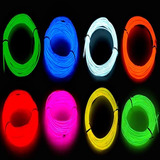 Paquete De 8 Cables De Neon Luces De Alambre Electroluminisc