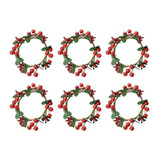 Aros Velas Bayas Rojas Holly Navidad Por Baryuefull