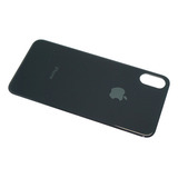 Refaccion Tapa Trasera Cristal Para iPhone X Negro Adhesivo
